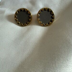 House of Harlow 1960 Gold and Grey Earrings